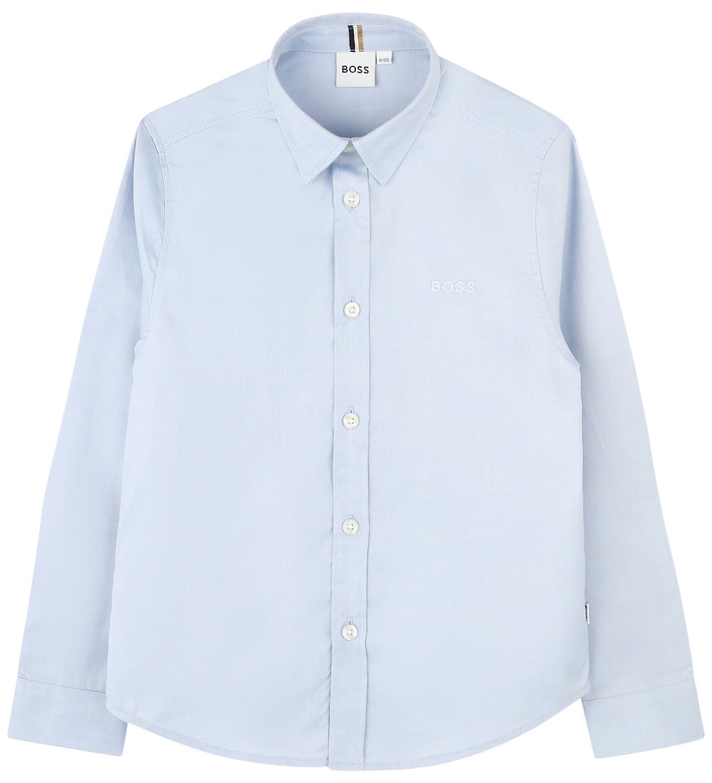 BU642 BOSS Παιδικό Πουκάμισο Μακρυμάνικο για Αγόρι Μπλε 25-J52675-77D - Image 1