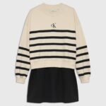 Calvin Klein Παιδικό Φόρεμα για Κορίτσι Κρεμ IG0IG02963-0K4