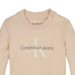 Calvin Klein Παιδική Μπλούζα Μακρυμάνικη για Κορίτσι Μπεζ IN0IN00005-TGI - Image 3