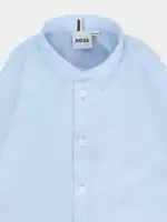 BOSS Παιδικό Πουκάμισο Μακρυμάνικο για Αγόρι Μπλε 25-J52681-77D - Image 3