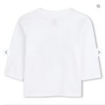 Timberland Παιδικό Μπλούζα Μακρυμάνικη για Αγόρι Λευκό 25-T60589-10P - Image 2