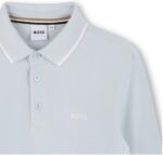 BOSS Παιδικό Πόλο Μακρυμάνικο για Αγόρι Λευκό 25-J52330-10P - Image 3