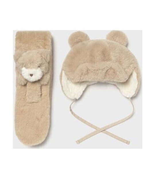 Mayoral Παιδικό Σκούφοι-Κασκόλ για Κορίτσι Μπεζ 15-10020-065