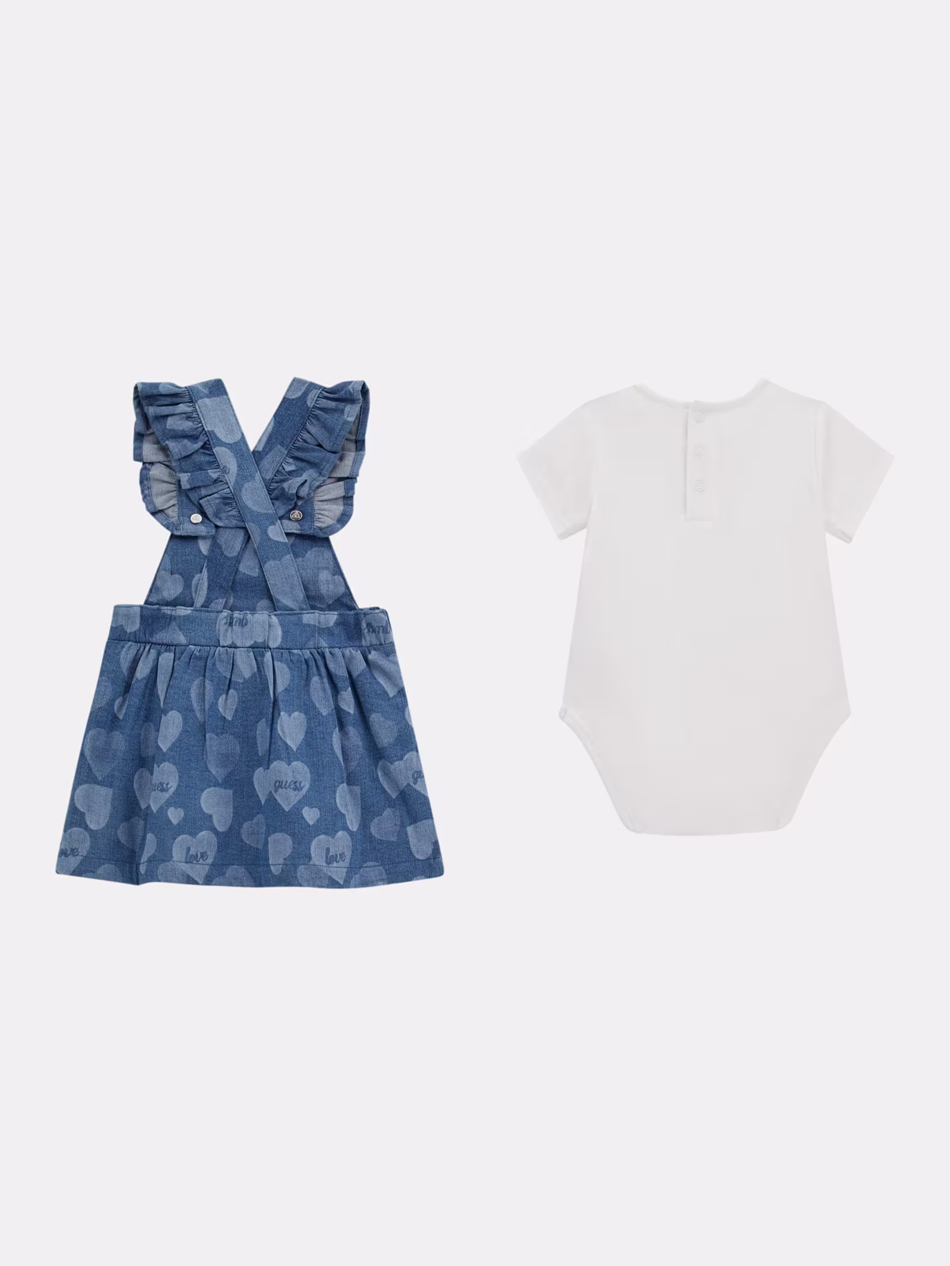 A5YG07K6YW1-G011-ALT1 Guess Παιδικό Σετ για Κορίτσι Λευκό A5YG07K6YW1-G011 - Image 2