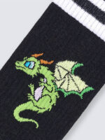 Happy Socks Κάλτσες ΑΘΛΗΤΙΚΗ Dragon Sneaker Sock για Αγόρι Μαύρο P001883 - Image 3