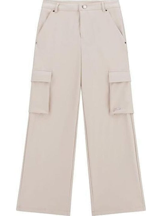 fixedratio_20251021110603_guess_paidiko_panteloni_cargo_ecru_j5yb03wfv60_g9l9 Guess Παιδικό Παντελόνι για Κορίτσι Γκρι J5YB03WFV60-G9L9 - Image 1