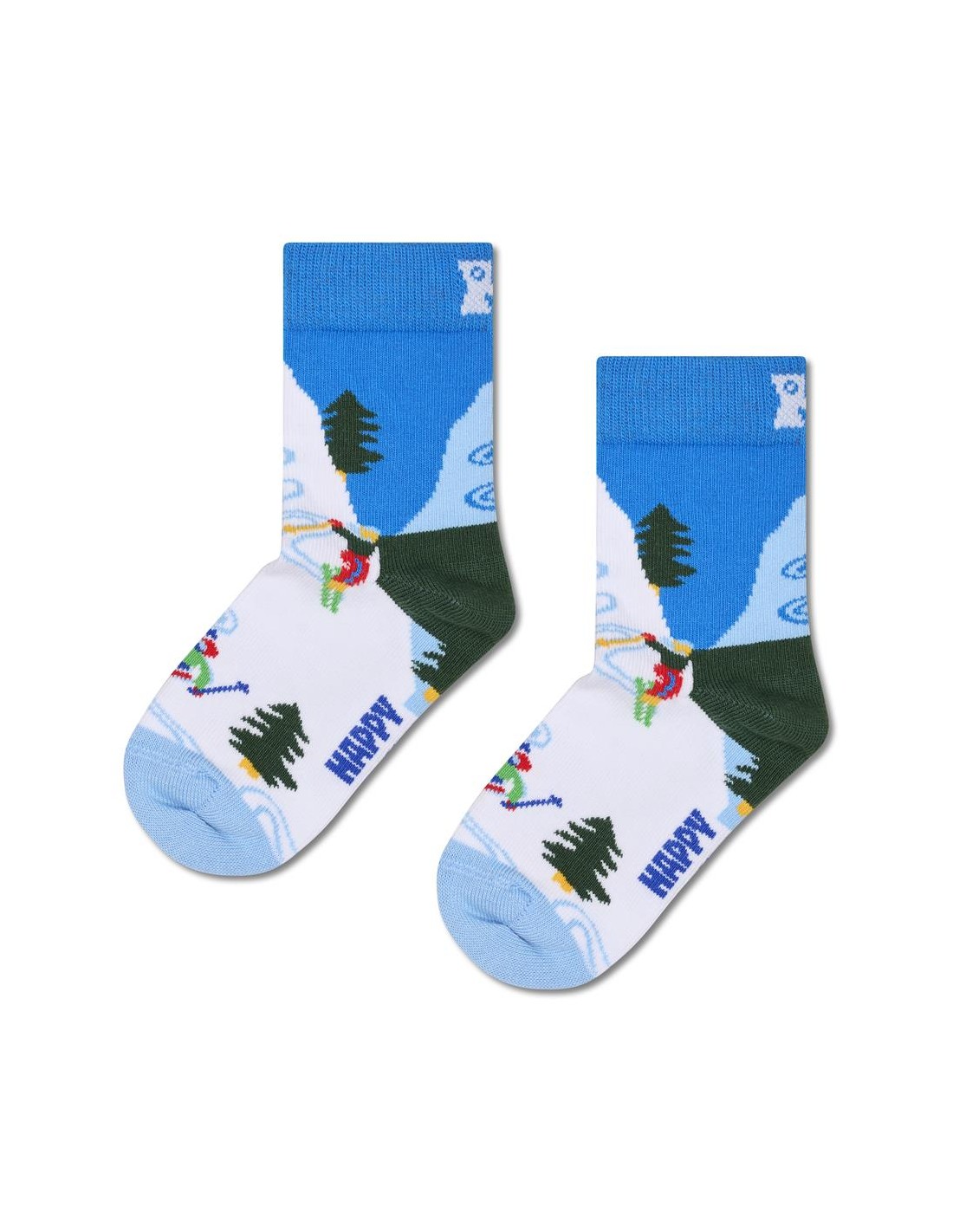 happy-socks-kids-slalom-p003793 Happy Socks Παιδικές Κάλτσες Kids Slalom Sock για Αγόρι Μπλε P003793 - Image 1