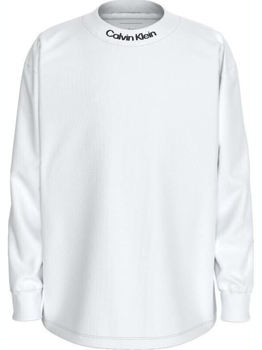 Calvin Klein Παιδική Μπλούζα Μακρυμάνικη για Αγόρι Λευκό IB0IB02354-YAF - Image 1