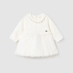 Mayoral Βρεφικό Φόρεμα για Κορίτσι Εκρού 15-02815-029