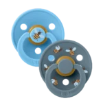 Bibs βρεφική Πιπίλα Studio Colour Bumblebee Latex 2 Breeze Mix για Αγόρι Λευκό 12024101