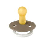 Bibs βρεφική Πιπίλα Colour Latex 3 Glow Vanilla/Dark Oak για Αγόρι Λευκό 130368 - Image 2