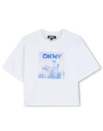 DKNY Παιδική Μπλούζα Κοντομάνικη για Κορίτσι Μπλε D62621-N48-Μπλε