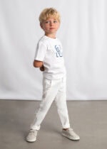 Mayoral Παιδικό Πουκάμισο κοντό λινό με γιακά Mao για Αγόρι Κρεμ 26-00512-067