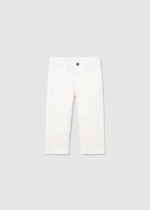 Mayoral Παιδικό Παντελόνι καπαρντίνα  για Αγόρι Λευκό 26-00549-047