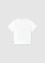 Mayoral Παιδική Μπλούζα κοντομάνικη Δεινοσαυράκι Jet Ski  για Αγόρι Λευκό 26-01015-023 - Image 3