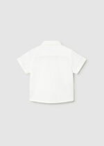 Mayoral Παιδικό Πουκάμισο κοντομάνικο για Αγόρι Λευκό 26-01112-049 - Image 2