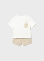 Mayoral Παιδικό Σετ Βερμούδα seersucker για Αγόρι Καφέ 26-01228-068