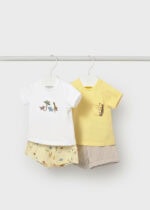 Mayoral Newborn Βρεφικό Σετ μακό 4 τεμαχίων  για Αγόρι Κίτρινο 26-01652-037