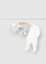 Mayoral Newborn Βρεφικό Σετ Δώρου Πυτζάμα μακριά Unisex Λεύκο 26-01728-079