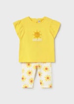 Mayoral Παιδικό Σετ Κολάν εμπριμέ για Κορίτσι Κίτρινο 26-01751-091