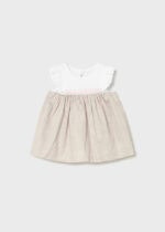 Mayoral Newborn Βρεφικό Φόρεμα  για Κορίτσι Καφέ 26-01824-002