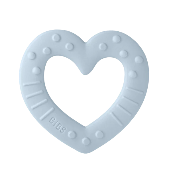 Bibs βρεφικό Μασητικό Καρδια Baby Blue για Αγόρι Μπλε 3100231