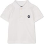Timberland Παιδικό Μπλουζάκι Πόλο Κοντομάνικο για Αγόρι Λευκό T60875-10P-Λευκό