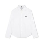 BOSS Παιδικό Πουκάμισο Μακρυμάνικο για Αγόρι Λευκό J52675-10P-Λευκό