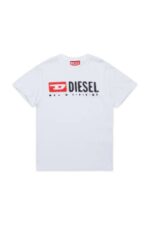 DIESEL Παιδική Μπλούζα Κοντομάνικη για Αγόρι Λευκό J02475-00YI9K100-Λευκό