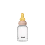 Bibs βρεφικό Μπιμπερό Πλαστικο Στρογγυλη Θηλη Latex 150Ml Αργης Ροης Blush για Κορίτσι Ροζ 5016244