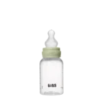 Bibs βρεφικό Μπιμπερό Πλαστικο Στρογγυλη Θηλη Silicone 150Ml Αργης Ροης Sage για Αγόρι Πράσινο 50161250