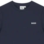 BOSS Παιδικό Μπλουζάκι Πόλο Κοντομάνικο για Αγόρι Μαύρο J25P26-09B-Μαύρο - Image 3