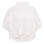 DKNY Παιδικό Πουκάμισο Κοντομάνικο για Κορίτσι Λευκό D62567-10P-Λευκό - Image 2