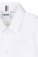 BOSS Παιδικό Πουκάμισο Μακρυμάνικο για Αγόρι Λευκό J52681-10P-Λευκό - Image 3
