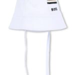 BOSS Παιδικό Καπέλο Bucket για Αγόρι Λευκό J53103-10P-Λευκό