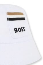 BOSS Παιδικό Καπέλο Bucket για Αγόρι Λευκό J53103-10P-Λευκό - Image 3