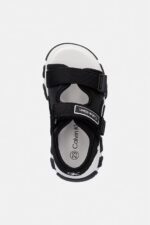 Calvin Klein Παιδικό Σανδάλι με Velcro για Αγόρι Μαύρο V1B2-83321-1564-999 - Image 3