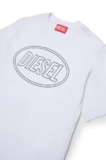 DIESEL Παιδική Μπλούζα Κοντομάνικη για Αγόρι Λευκό J02582-0GRAIK100-Λευκό – Bild 3