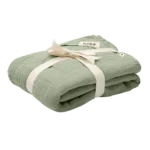 Bibs βρεφική Κουβέρτα Μουσελίνα Muslin 120X120 Εκ. Sage για Αγόρι Πράσινο 9402250