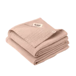 Bibs βρεφικό Αξεσουάρ Πανες 2 Τεμ. Μουσελίνα Muslin 70X70 Εκ. Blush για Κορίτσι Ροζ 9401244