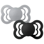 Bibs βρεφική Πιπίλα Supreme Silicone 2 Cloud/Black για Αγόρι Λευκό 260341