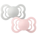 Bibs βρεφική Πιπίλα Supreme Silicone 1 Haze/Blossom για Αγόρι Γκρι 160352