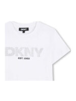 DKNY Παιδική Μπλούζα Κοντομάνικη για Κορίτσι Λευκό D62619-10P-Λευκό – Bild 3