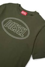 DIESEL Παιδική Μπλούζα Κοντομάνικη για Αγόρι Πράσινο J02582-0GRAIK511-Πράσινο - Image 2
