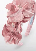 Abel & Lula Παιδική Στέκα Μαλλιών Μικάντο με Λουλούδια για Κορίτσι Ροζ 26-05474-085 - Image 3
