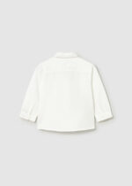 Mayoral Παιδικό Πουκάμισο μακρυμάνικο αμπιγιέ με παπιγιόν για Αγόρι Κρεμ 26-01115-072 – Bild 2