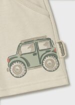 Mayoral Παιδική Βερμούδα φούτερ με Αυτοκινητάκι για Αγόρι Μπεζ  26-01222-079 – Bild 3