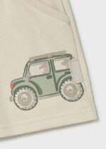 Mayoral Παιδική Βερμούδα φούτερ με Αυτοκινητάκι για Αγόρι Μπεζ  26-01222-079 – Bild 4