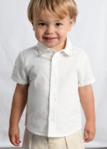 Mayoral Παιδικό Σετ Παιδική Βερμούδα λινή αμπιγιέ για Αγόρι Καρό 26-01225-092 – Bild 3