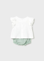 Mayoral Newborn Βρεφικό Σετ Παντελόνι Κοντό για Κορίτσι Μπλε 26-01289-059 - Image 2